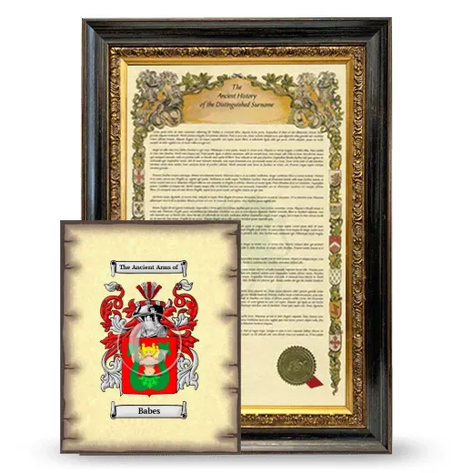 Babes Framed History and Coat of Arms Print - Heirloom