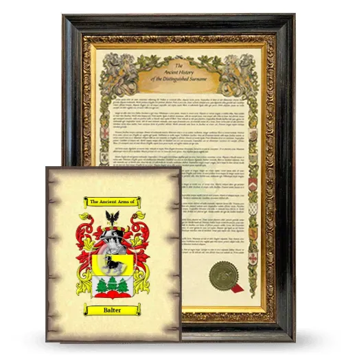 Balter Framed History and Coat of Arms Print - Heirloom