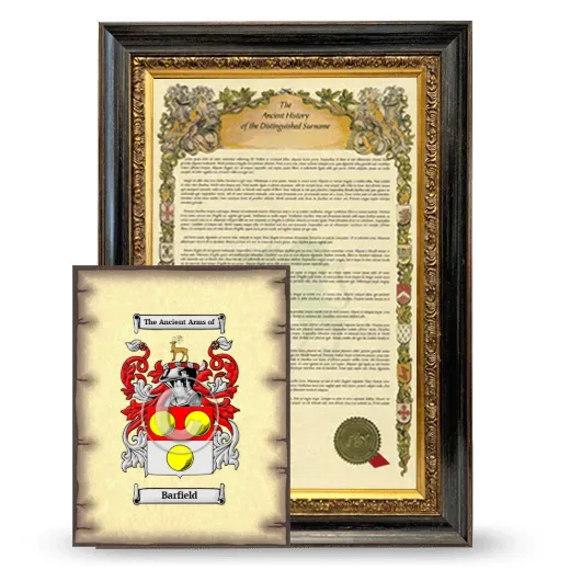 Barfield Framed History and Coat of Arms Print - Heirloom