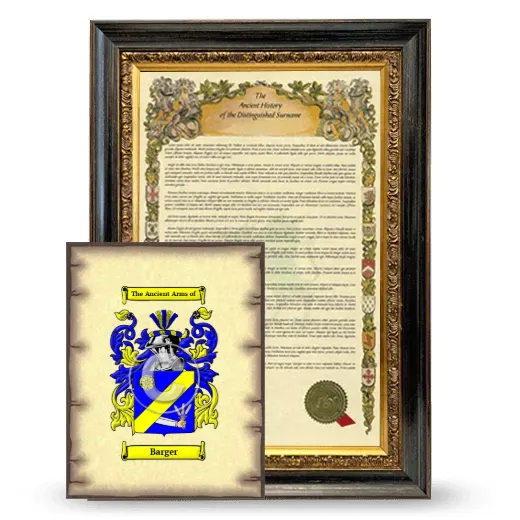 Barger Framed History and Coat of Arms Print - Heirloom