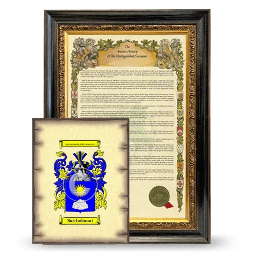 Bartholomai Framed History and Coat of Arms Print - Heirloom