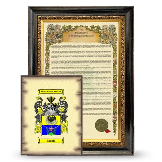 Bazold Framed History and Coat of Arms Print - Heirloom