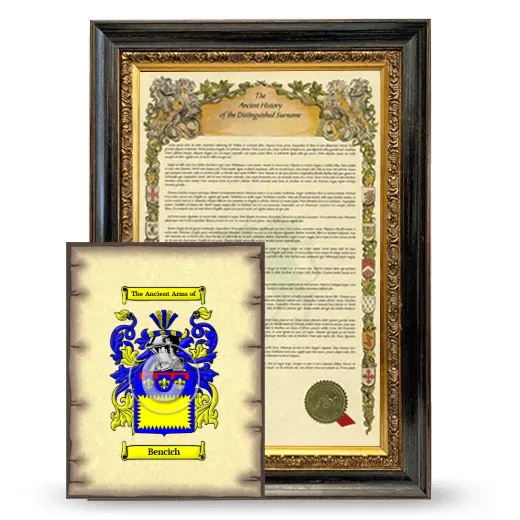 Bencich Framed History and Coat of Arms Print - Heirloom
