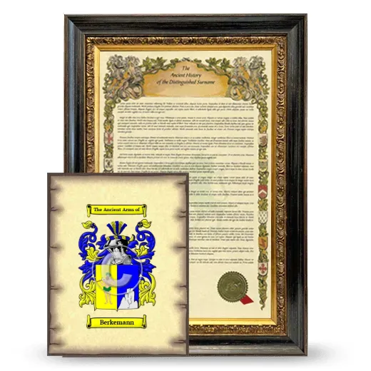 Berkemann Framed History and Coat of Arms Print - Heirloom