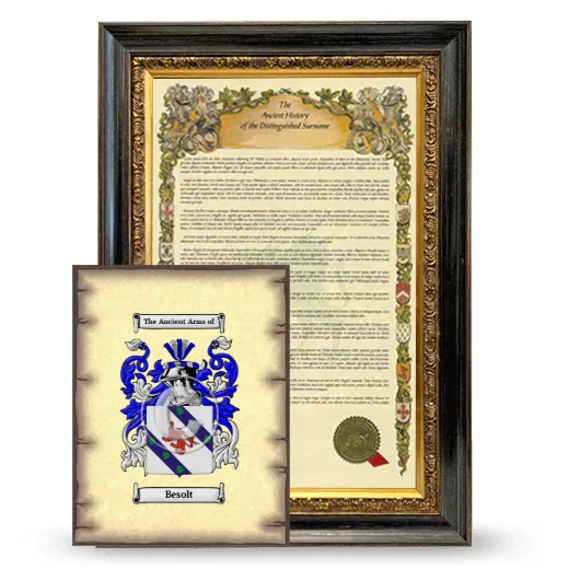 Besolt Framed History and Coat of Arms Print - Heirloom