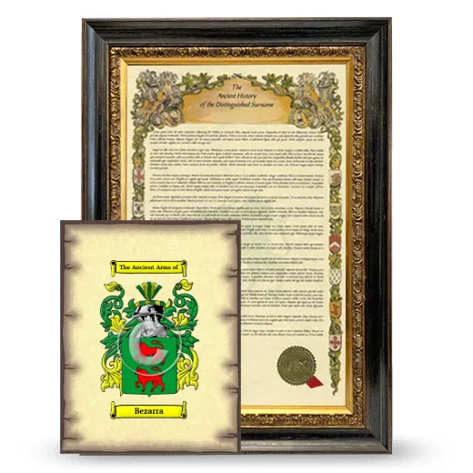 Bezarra Framed History and Coat of Arms Print - Heirloom