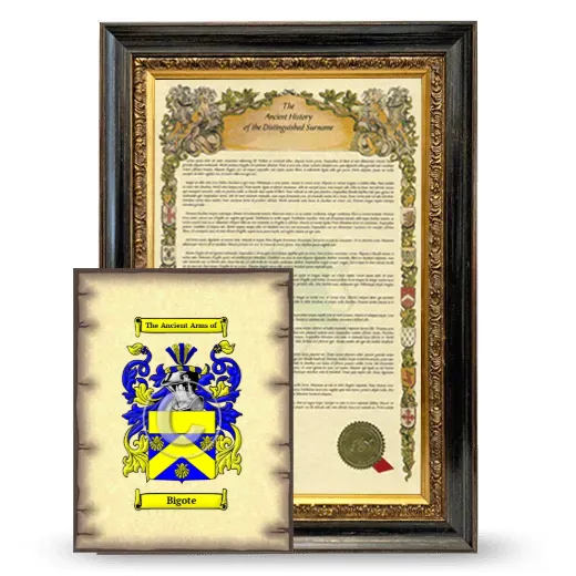 Bigote Framed History and Coat of Arms Print - Heirloom