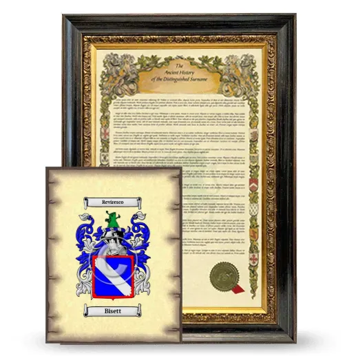 Bisett Framed History and Coat of Arms Print - Heirloom