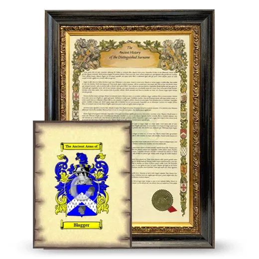 Blagger Framed History and Coat of Arms Print - Heirloom