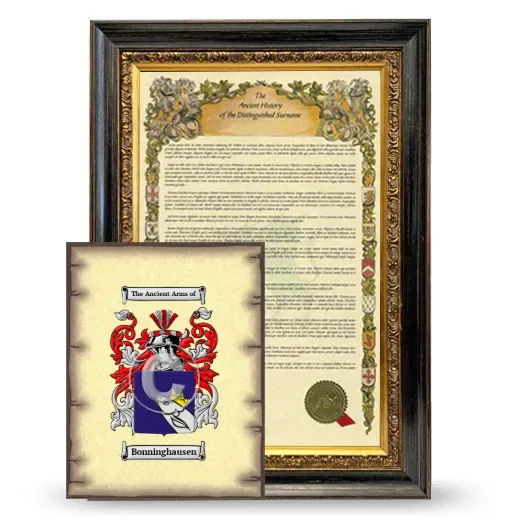 Bonninghausen Framed History and Coat of Arms Print - Heirloom