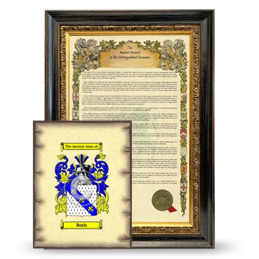 Boris Framed History and Coat of Arms Print - Heirloom