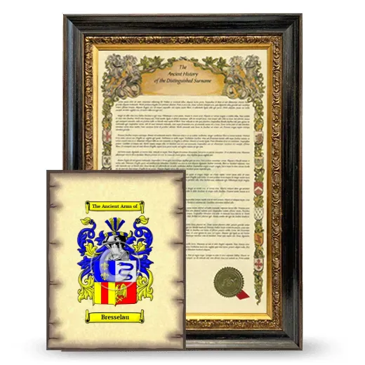 Bresselau Framed History and Coat of Arms Print - Heirloom