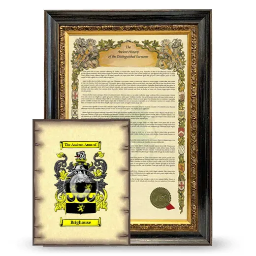 Brighouse Framed History and Coat of Arms Print - Heirloom