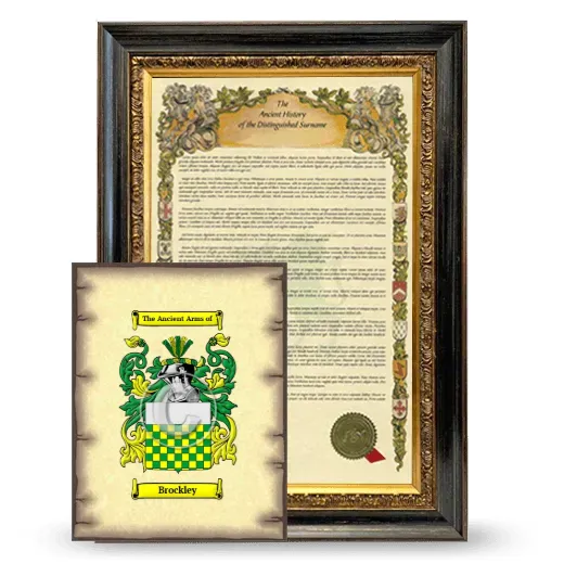 Brockley Framed History and Coat of Arms Print - Heirloom