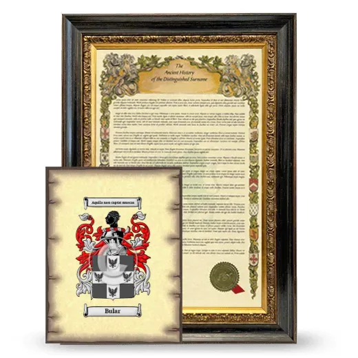 Bular Framed History and Coat of Arms Print - Heirloom