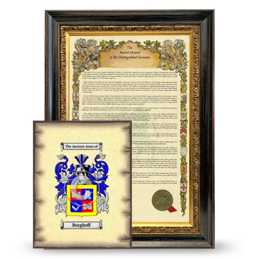 Burghoff Framed History and Coat of Arms Print - Heirloom