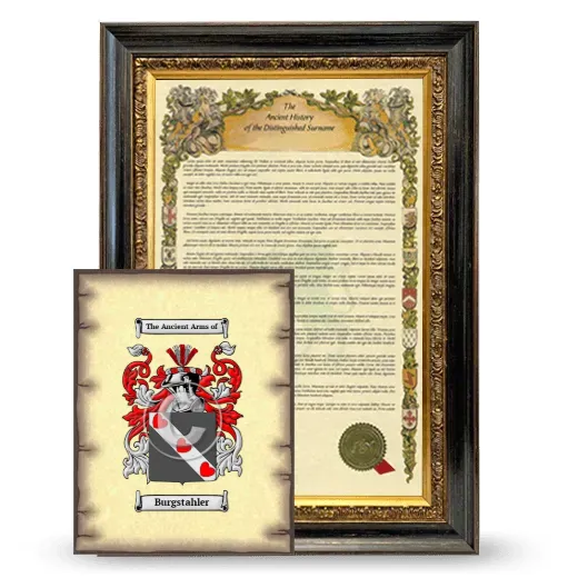 Burgstahler Framed History and Coat of Arms Print - Heirloom