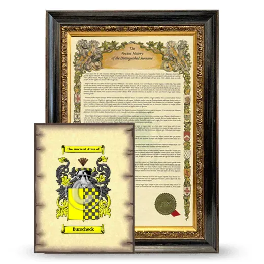Burscheck Framed History and Coat of Arms Print - Heirloom