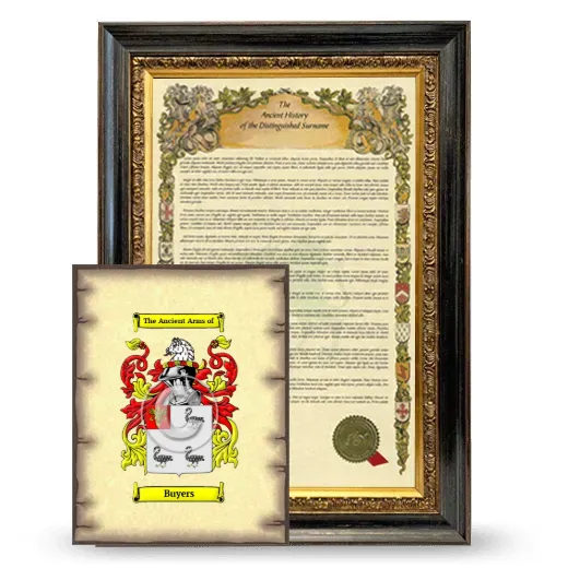 Buyers Framed History and Coat of Arms Print - Heirloom