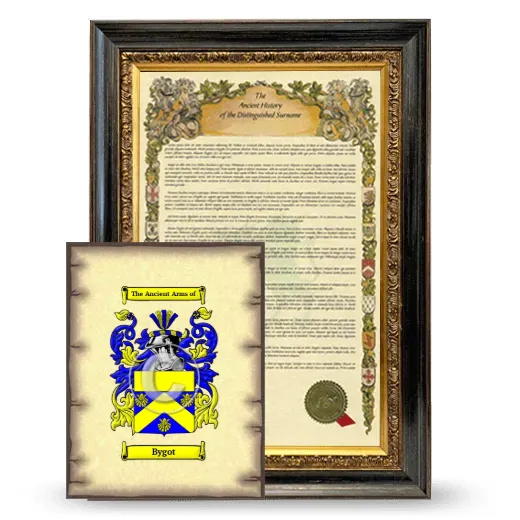 Bygot Framed History and Coat of Arms Print - Heirloom