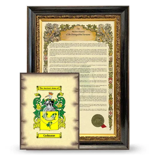 Cadmane Framed History and Coat of Arms Print - Heirloom