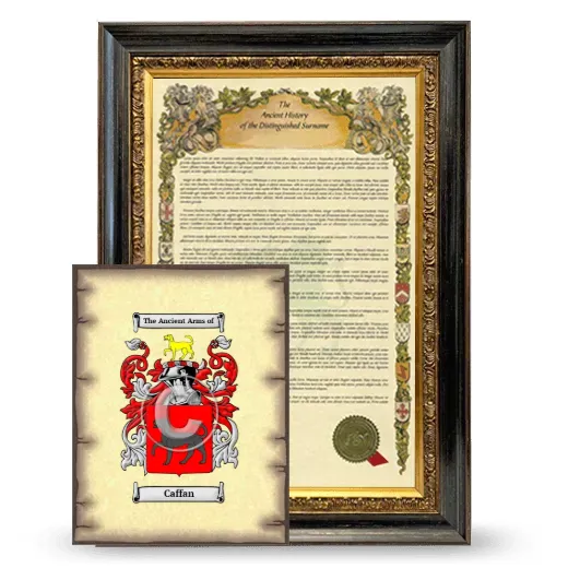 Caffan Framed History and Coat of Arms Print - Heirloom