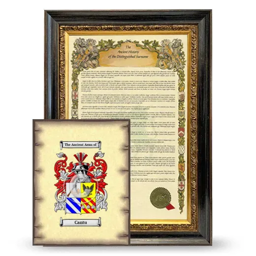 Cantu Framed History and Coat of Arms Print - Heirloom