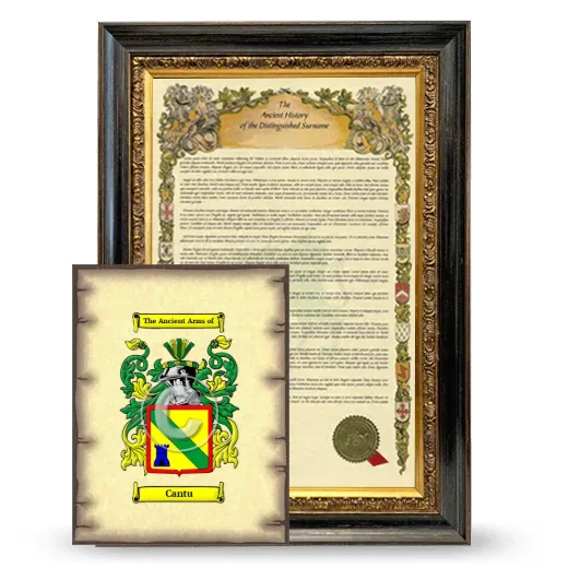 Cantu Framed History and Coat of Arms Print - Heirloom