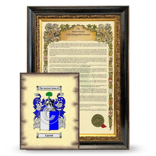 Carvet Framed History and Coat of Arms Print - Heirloom