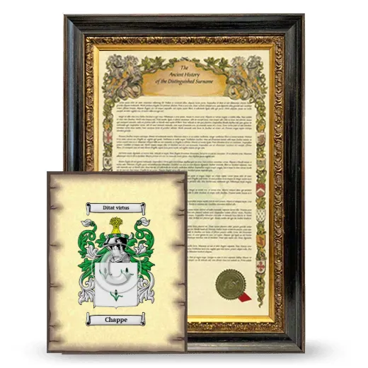Chappe Framed History and Coat of Arms Print - Heirloom