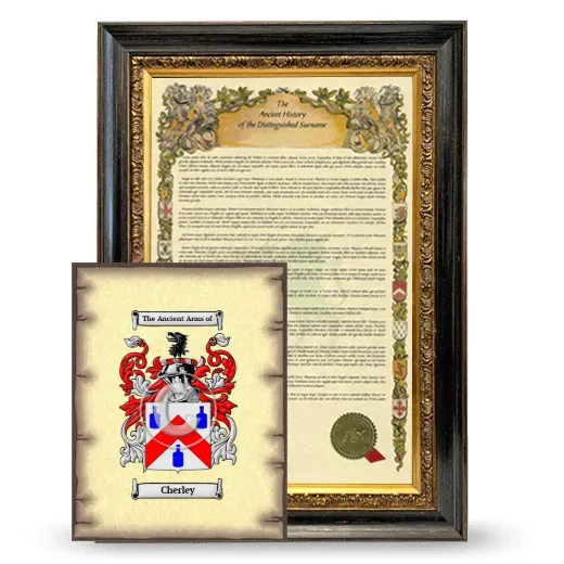 Cherley Framed History and Coat of Arms Print - Heirloom