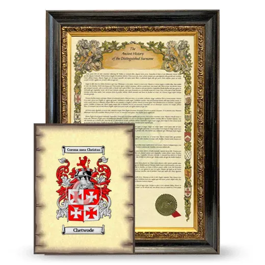 Chetwode Framed History and Coat of Arms Print - Heirloom