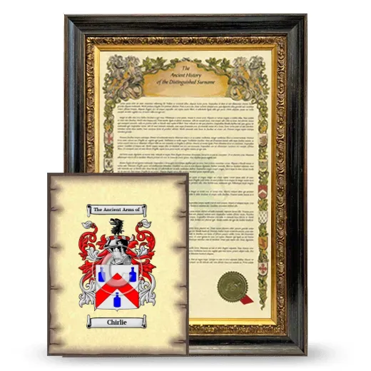 Chirlie Framed History and Coat of Arms Print - Heirloom