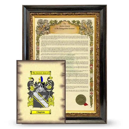 Clapton Framed History and Coat of Arms Print - Heirloom