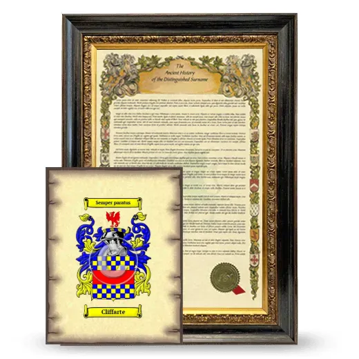 Cliffarte Framed History and Coat of Arms Print - Heirloom