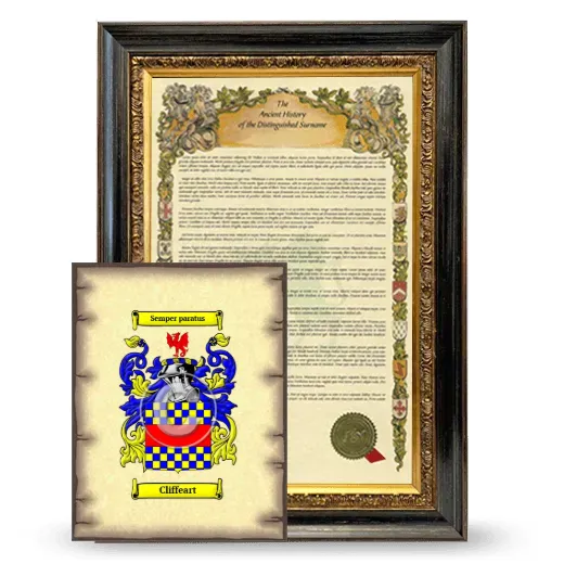 Cliffeart Framed History and Coat of Arms Print - Heirloom
