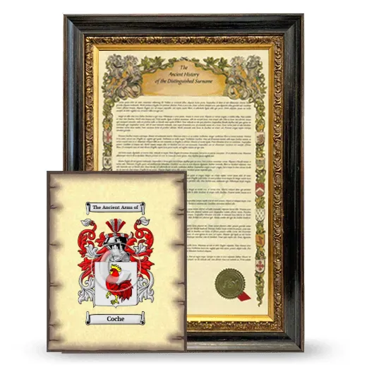 Coche Framed History and Coat of Arms Print - Heirloom