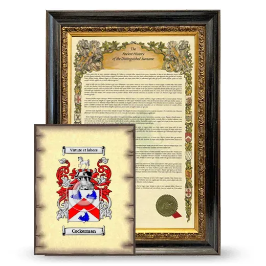 Cockerman Framed History and Coat of Arms Print - Heirloom