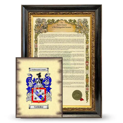 Cockoksy Framed History and Coat of Arms Print - Heirloom
