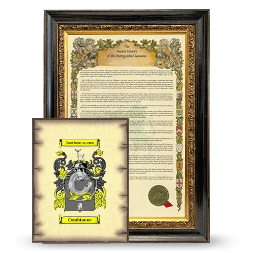 Combtaune Framed History and Coat of Arms Print - Heirloom