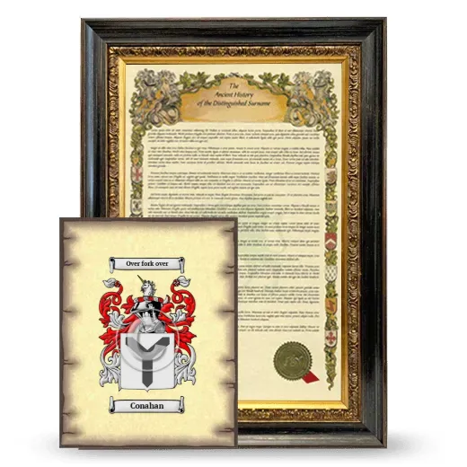 Conahan Framed History and Coat of Arms Print - Heirloom