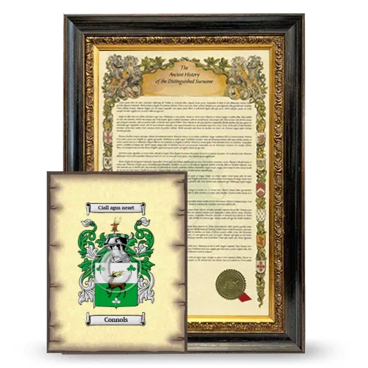 Connols Framed History and Coat of Arms Print - Heirloom