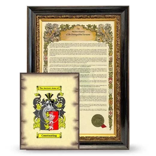 Constanting Framed History and Coat of Arms Print - Heirloom