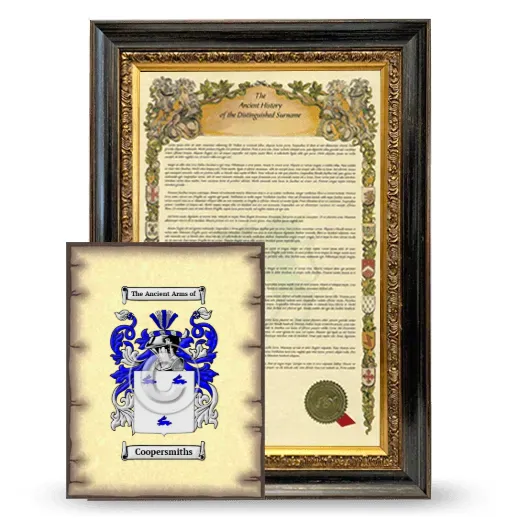 Coopersmiths Framed History and Coat of Arms Print - Heirloom