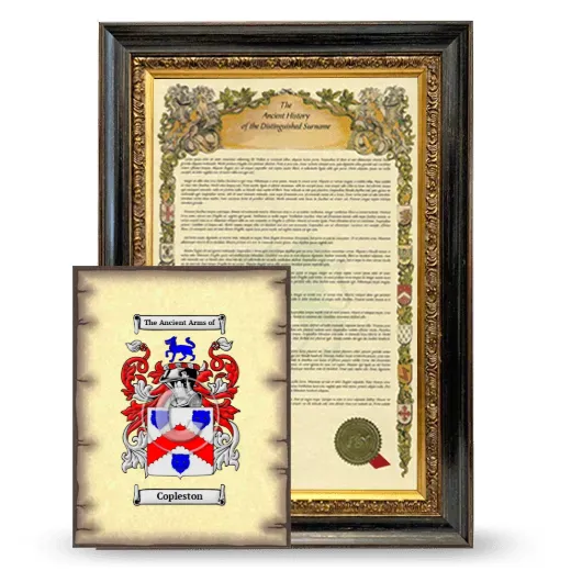 Copleston Framed History and Coat of Arms Print - Heirloom