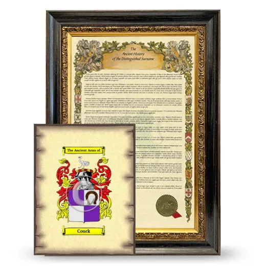 Couck Framed History and Coat of Arms Print - Heirloom