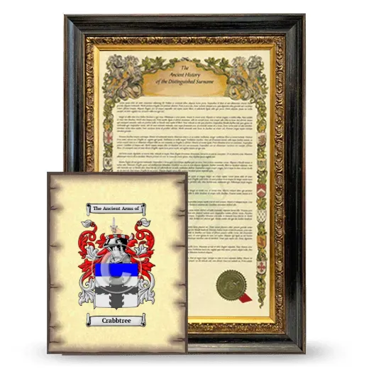 Crabbtree Framed History and Coat of Arms Print - Heirloom