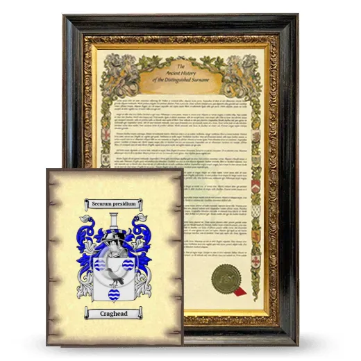 Craghead Framed History and Coat of Arms Print - Heirloom