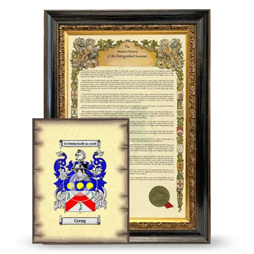 Creag Framed History and Coat of Arms Print - Heirloom