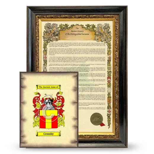 Cronshy Framed History and Coat of Arms Print - Heirloom